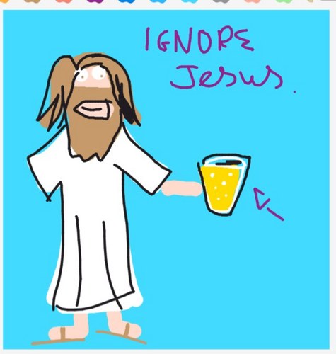 I like to draw Jesus