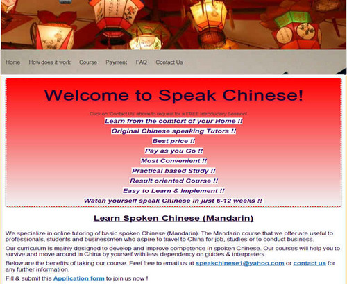 http://t.co/iiVVDEByly Online tutoring,Learn to speak Mandarin at the comfort of your home. Email at speakchinese1@yahoo.com