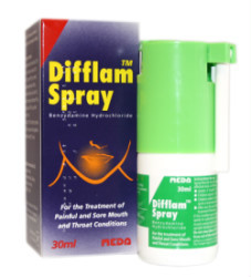 Sore throat or gums? Mouth ulcer? Difflam has been recommended and used by healthcare professionals for the past decade, and is now available over the counter!