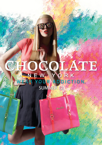 Chocolate is fairly new in the handbag scene geared toward independent/specialty boutiques looking for that “something extra”.
Wear your addiction