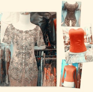 Kebaya Modern dan Bustier Daleman Kebaya lengkap : bustier biasa, bustier busa , bustier tulang 8 dan satin dan bustier muslim