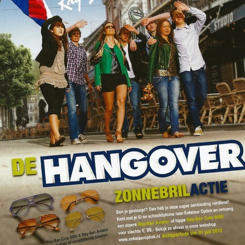 Geslaagd? Dan hebben wij een speciale aanbieding voor jou: DE hangover zonnebrilactie! Mogelijk gemaakt door Eekelaar Optiek.