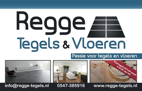 ReggeTegels's profile picture. Regge Tegels & Vloeren biedt u een ruim assortiment in keramische wand- en vloertegels en pvc vloeren van uitsluitend A-kwaliteit.