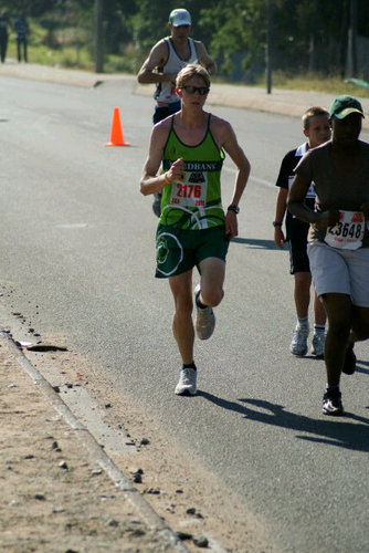 Duathlon athlete, road runner - 21km