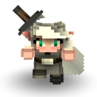 I'm creating voxel art for the indie game Cube World.