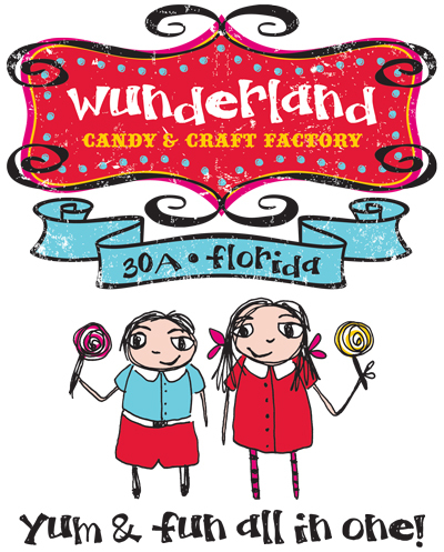 Wunderland Candy & Craft Factory is located in Grayton Beach, Fl.  We are a candy store that puts on Art Workshops.  Follow us!!!