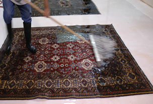 Cleaning & restoration of oriental rugs, area rugs, and related textiles in Portland, Oregon. Portland local rug cleaning and repair experts