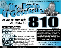 numerologo cristian gonzalez mr.brain el mejor matematico de venezuela loterias zulia chance caracas ....locucion radial .... promociones... 0412 9724509