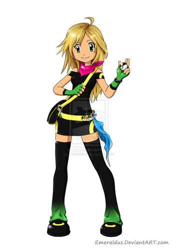 Hi, I'm Morgan. My pokemon are Pikachu, Vaperon, Skitty, Houndoom, Ghastly, and a Bellsprout. I'm an aspiring pokemon champion.