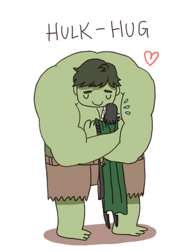 Because Loki just needs a hug.
Tweets by @gaminette and @spellingwitch