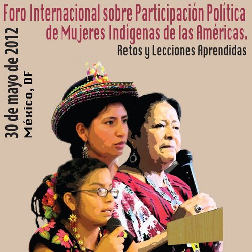 Foro Internacional sobre Participación Política de Mujeres Indígenas de las Américas. 
Retos y lecciones Aprendidas. 30 de Mayo, México DF
