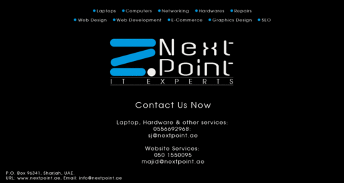 nextpointae's profile picture. nextpoint.ae for all your IT Needs. We provide Website Hosting, Networking Solutions, Access Control, CCTV, IP Cameras Installation, AMC's and related services