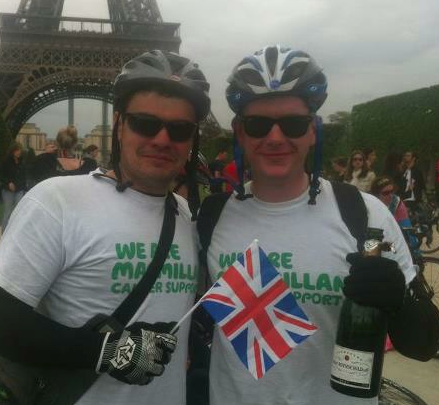 We just cycled over 300 miles from London to Paris for @macmillancancer Please sponsor us here - http://t.co/PvSADzGI Thank you
