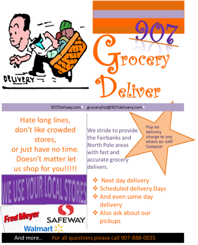 At http://t.co/VLINmJl6U6 We stride to provide the Fairbanks and North Pole areas with fast and accurate grocery delivers.