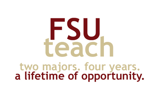 FSUTeach's profile picture. Two majors.  Four years.  A Lifetime of Opportunity.
