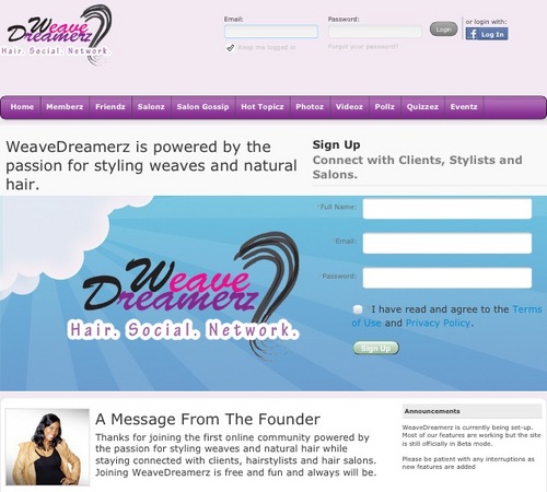 Access clients, stylists, and salons all under ONE ROOF only on http://t.co/7CNxMbAh! Weavedreamerz is the future N hair & networking!  Join 2Day!!