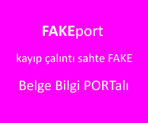 kayıp-çalıntı- sahte FAKE belge Bilgi PORTalı