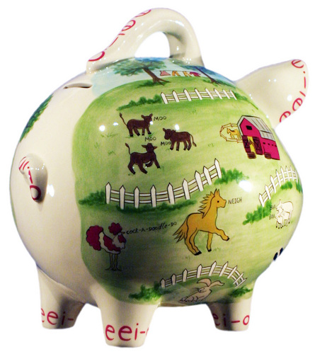 We make fine, piggy banks completely by hand. In the Southern tradition of hand painting since 1916. Designed in and distributed in Tennessee.