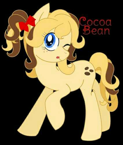 Hiya! My name's Cocoa! I'm a friendly, kind, and helpful mare! Oh, and I sell cocoa at my stand; Loco Cocoa!