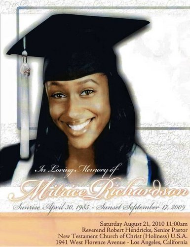 Mitrice Richardson was MURDERED after being released@ 12:38am ALONE w/o a cell, ride or ID by the Malibu Sheriffs. Follow us at http://t.co/I5HpcfrIY5