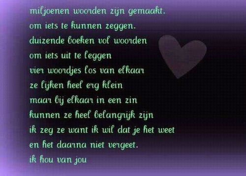 We tweeten allemaal dingen over ik hou van je maar.... En ook als je problemen in de liefde hebt kunnen wij je helpen!