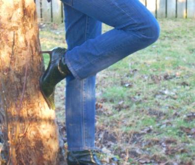 Sharing my mid-life crisis in my sassy green boots! It's laugh or cry!