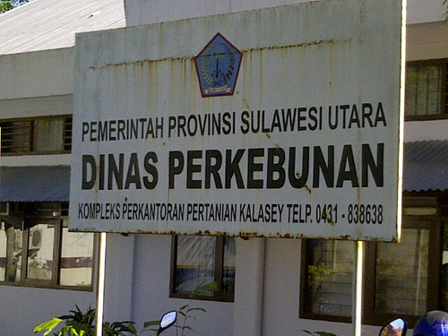 Akun Resmi Dinas Perkebunan Prov. Sulut. Telp : 0431-838638/831261/838783. Fax : 0431-831260. E-mail : dinasperkebunan.sulut@gmail.com / admin@disbunsulut.org