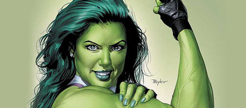 Jennifer (Jen) Walters. Cousin of @_HULK_RAGE_ Super-Lawyer extraordinaire. Amazonian war goddess. #Marvel #Avengers RP Follow my writer @Kigeko