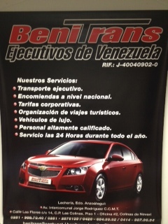 Transporte Ejecutivo; encomienda a nivel nacional; Organización de Viajes Turísticos.