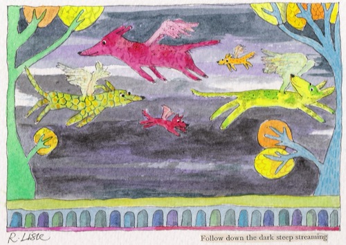 Writer for children.
Artist & illustrator. 
Expert on flying horses, dogs and cats.
