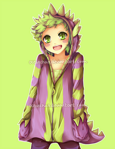 Hi I'm Spike,I live in ponyville,With Rarity,Ahhh Rarity...