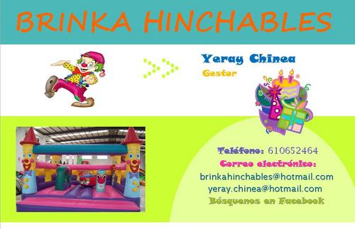 Alquiler de castillos hinchables y todo lo necesario para cualquier evento.
Que tus hijos no paren de brinkar en sus fiestas cumpleañeras ellos se divertiran.