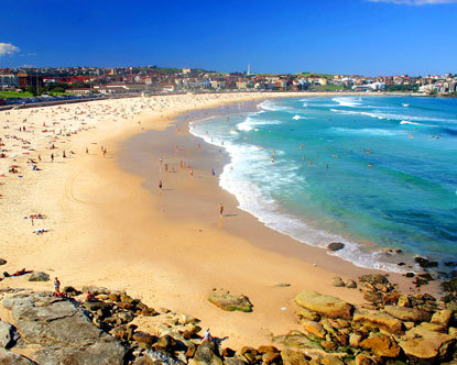 Live the Bondi Dream! Australia's most famous beach. Bondi Beach, Sydney, New South Wales, Australia.
