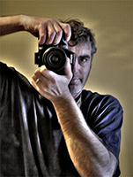 I paint with light, then play in photoshop.