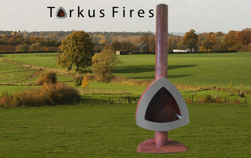 High End Design Outdoor Fireplaces with a superior finishing. EXCLUSIVE HEAT in Corten-A Steel and RVS cover.