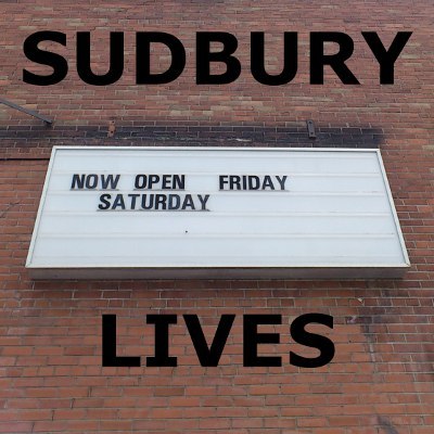 It's alive! Sudbury is alive! There's a lot going on in Sudbury, Ontario. I retweet event announcements. Account maintained by @WestEndMatt Alexander