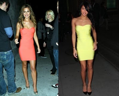 Top quality mirror image bandage dresses as seen on the celebs.