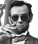 Time-traveling deceased former president and liberal agitator Abraham Lincoln comments on present-day affairs from a secure location (the 1970s)