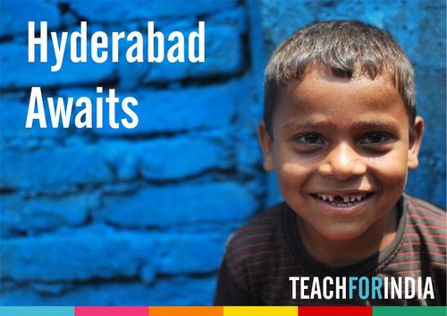 Official Twitter account of Teach For India in Hyderabad. All the updates and stories from the new step in the movement in Education, right here in Hyderabad!