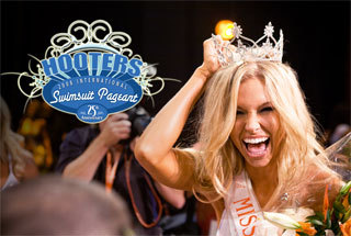 The Hooters International Swimsuit Pageant -  the Richest Swimsuit Pageant In the World! Watch it Live@Hooters or Stream it online at Hooters.com July 10th 2010