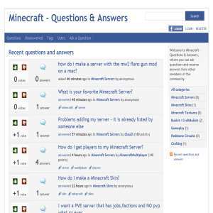 We connect Minecraft Questions & Answers
http://minecraft-answers,com