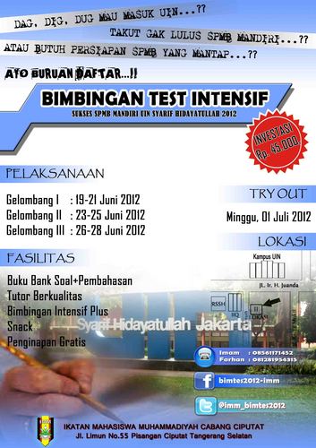bimbingan test intensif IMM Ciputat Tangerang Selatan