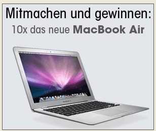 Jetzt das brandneue MacBook Air von Apple gewinnen!