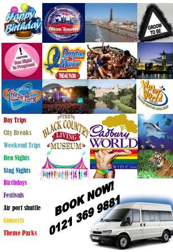 West Midlands No1 cheapest high quality travel...16 seater mini bus service ! Call Now on 0121 369 9881
