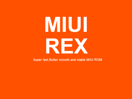 MIUI-REX official twitter!