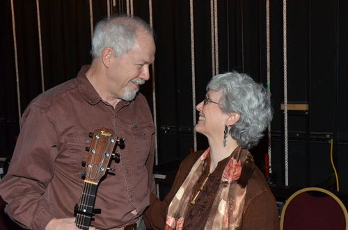 Hank and Claire are a folksinging duo, harmony duo, singing and playing guitars, dulcimer, bowed paltery on songs to touch your heart and your funny bone.