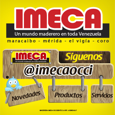 ImecaOcci's profile picture. Twitter Oficial de Maderera Imeca Occidente,C.A. en el cual podras mantenerte informado sobre la diversa gama de productos que se encuentran en nuestras tiendas