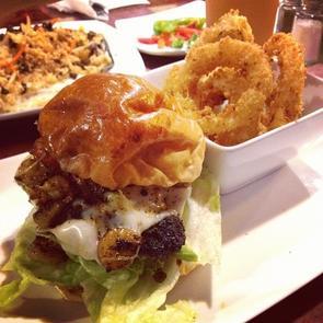 Cuisine is Cajun/American/Asian fusion all made fresh from scratch. Specialty drinks include special coffees, smoothies, boba teas, and healthy teas.