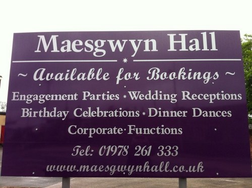 MaesgwynHall's profile picture. Maesgwyn Hall is open to the public. Function room available to hire for special occasions. 01978 261333. Visit our website http://t.co/nL41VtSkYr
