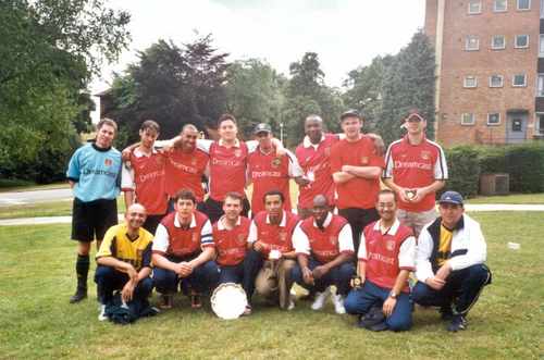 Arsenal Veterans team for Worldnet 2014 tournament in Leeds! Gooners over 35 who can still play footy representing The Arsenal!